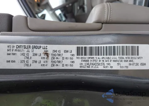 2013 Jeep Grand Cherokee Laredo z USA, uszkodzony, nr VIN 1C4RJFAG4DC501576